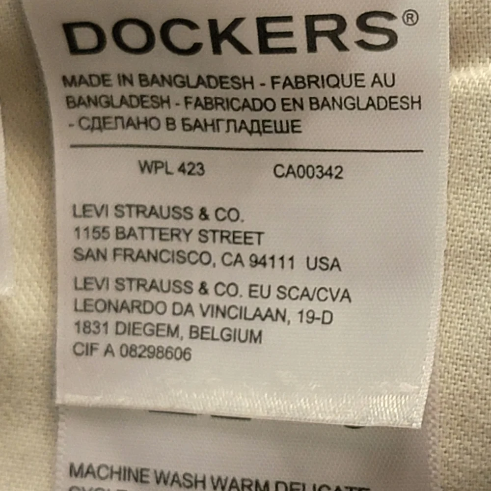 Dockers men straight fit black jeans size 36/32